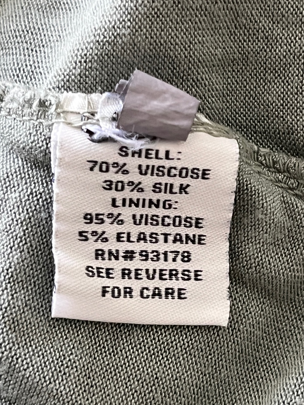 ✨ Belle France Silk Blend Olive Maxi Skirt | Made in Italy | Size M - Picture 10 of 11